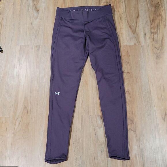 ☔️🔹️Under Armour Plum Fleece Lined Athletic Pants Medium - Picture 3 of 13